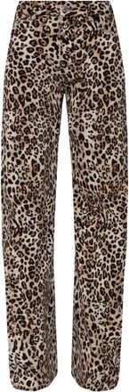 Dsquared2 Wild 2 Geprinte Wijde Jeans - Dames - Wijde Broeken - Bruin - 2XS - Katoen - Broeken