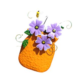 OEM Jarr&oacute;n De Flores De Hierro Forjado Para Pared, Jarr&oacute;n Decorativo - O