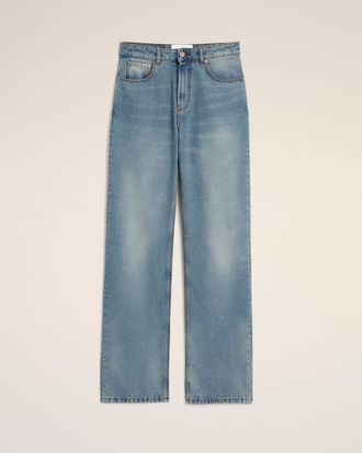 Ami Blue Cotton Large Fit Jeans Blue - 25 - for Women