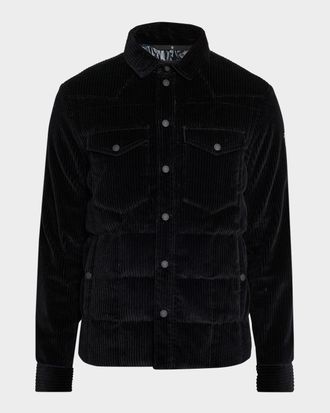 Moncler Men & apos;s Gelt Padded Corduroy Overshirt