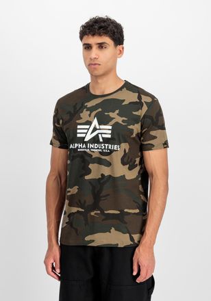 Alpha Industries T-Shirt ALPHA INDUSTRIES Basic T-Shirt BL Camo, Herren, Gr. XS, bunt (wdl camo 65), Obermaterial: 100% Baumwolle, Shirts T-Shirt