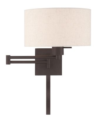Livex Lighting Livex 1 Lt Bronze Swing Arm Wall Lamp