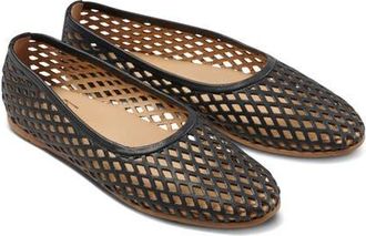 beek Swiftlet Perforated Ballet Shoe in Black at Nordstrom, Size 9.5