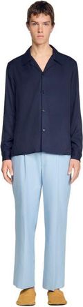 Sandro Floaty shirt in Midnight Blue at Nordstrom, Size Xx-Large