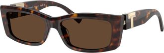 Tiffany & Co. Sunglasses, unisex, Brown, Size: 54 MM Sunglasses