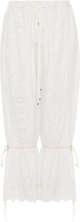 Chlo&eacute; Cropped Broeken - Dames - Broeken - Wit - XS - Broeken