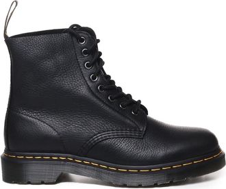Dr. Martens Lace-up Boots - Heren - Veterlaarzen - Zwart - 44 EU - Leer - Schoenen