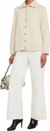 Nili Lotan Deryl Cardigan In Ivory