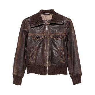 The Jack Leathers Jassen, Dames, Bruin, S, Leer, Clelia 06