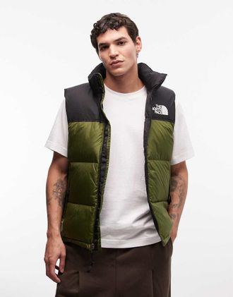 The North Face 1996 Retro Nuptse - Gilet verde bosco/nero