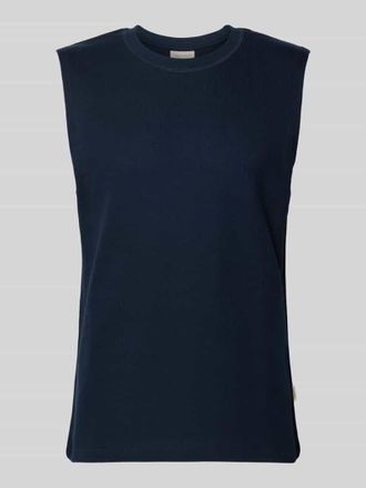 Jack & Jones Tanktop mit Strukturmuster und Rundhalsausschnitt in Marine, Gr&ouml;&szlig;e XXL
