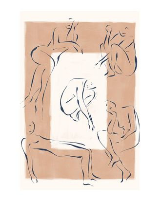 iCanvas Strike A Pose By Ivy Green Illustrations Wall Art