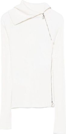 Sportmax Ribbed Zip-front Sweater