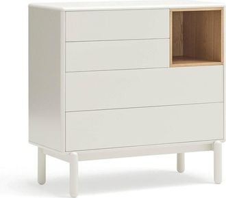 Teulat C&oacute;moda 4 cajones crema