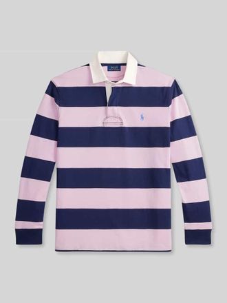 Polo Ralph Lauren Regular Fit Sweatshirt aus reiner Baumwolle Modell LS RUGBY M3 in Rosa, Gr&ouml;&szlig;e XXL