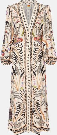 Farm Rio Classic Nature floral midi dress