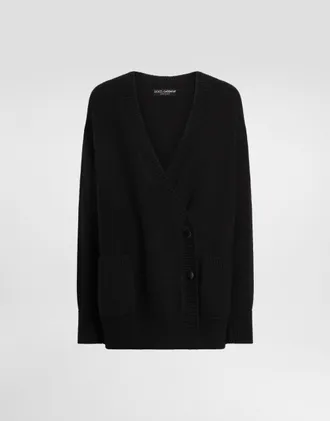Dolce & Gabbana Cashmere Blend Double-breasted Cardigan - Woman Sweaters And Cardigans Multicolor Xl