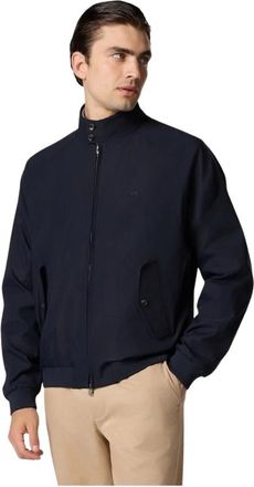 Brooks Brothers Water Repellent Technical Bomber - Heren - Bomber jackets - Blauw - 2XL - Polyester - Jassen