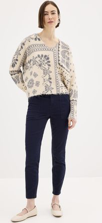 FDJ Womens Olivia patch pockets ultra stretch jean Fit: Slim leg, mid rise