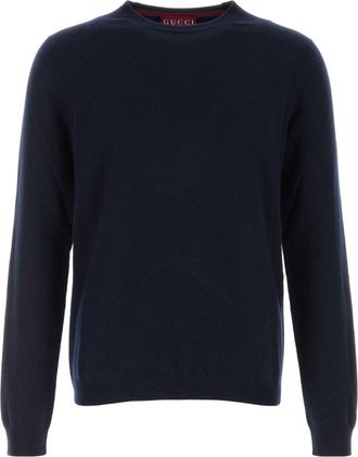 Gucci Navy Blue Solid Sweater