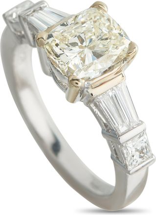 Luxury Bazaar 14K White Gold 2.34ct Diamond Ring MF19-050526