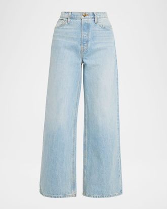 The Great. The Slouch Wide-Leg Jeans