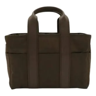 Herm&egrave;s unisex, Pre-owned, Bruin, Maat: ONE Size Nylon