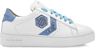 Philipp Plein Arrow Force leather sneakers - women - Leather - 37 - White
