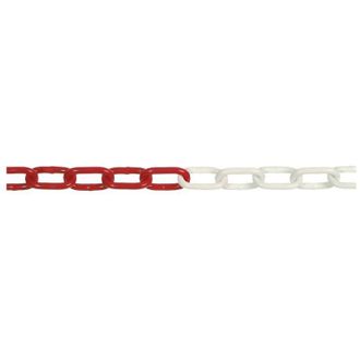 Uniko CATENA SEGNALETICA ACCIAIO BICOLORE bobina mt 30 bianco/rosso