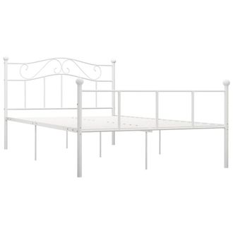 Berkfield Home Bed Frame White Metal 160x200 cm