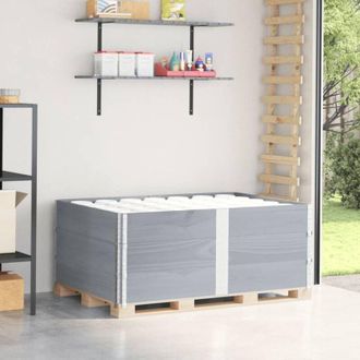 vidaXL Paretali per Pallet 3pz Grigi 150x100cm Legno Massello di Pino vidaXL