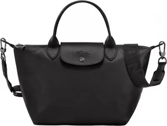 Longchamp Lp Xtra Leather Crossbody Tote Bag In Black