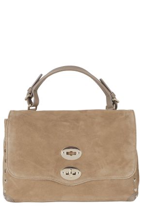 Zanellato Structured Suede Handbag With Detachable Leather Strap
