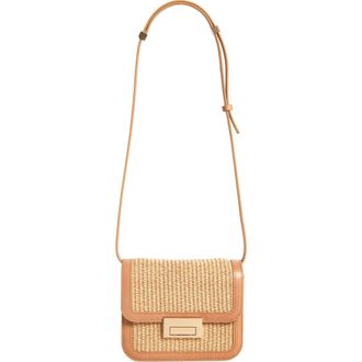Loeffler Randall Woven Crossbody Bag in Natural/Honey at Nordstrom, Size One Size Oz