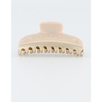 Alexandre de Paris Soleil Levant Large Vendome Crystals Claw Clip in Beige at Nordstrom