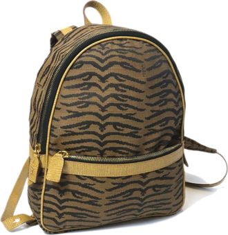 Fendi Brown Canvas Backpack (Pre-Owned)