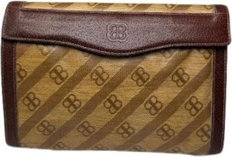 Balenciaga Pre-owned Vintage Clutch - Dames - Vintage Clutch - Bruin - ONE Size - Leer - Vintage