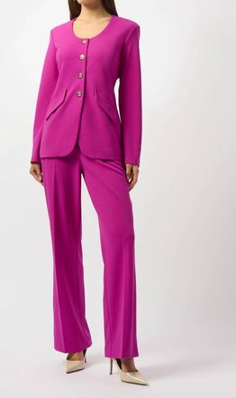 Joseph Ribkoff Button Front Fitted Jacket In Cosmos