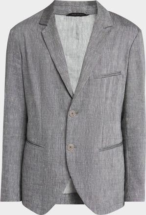 Giorgio Armani Men & apos;s One Shot Linen-Wool Sport Coat
