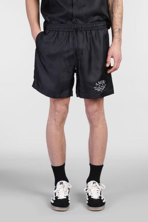 Amiri Shorts in seta nera
