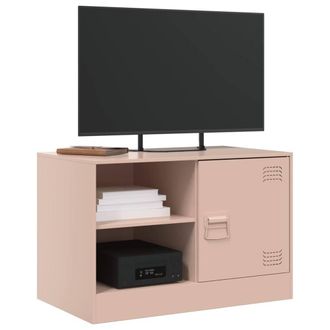 Berkfield Home TV Cabinets 2 pcs Pink 67x39x44 cm Steel | Size: 67 x 39 x 44 cm