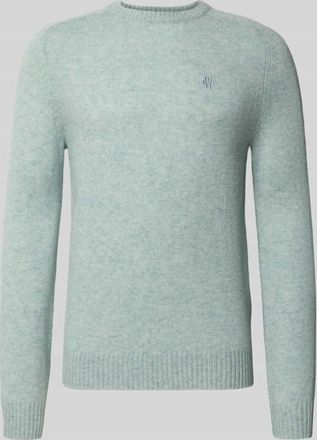 Mc Neal Regular Fit Strickpullover aus reiner Wolle in Helltuerkis Melange, Größe XXXL