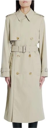Burberry Cotton Gabardine Trenchcoat - Dames - Trenchcoats - Grijs - 3XS - Katoen - Jassen