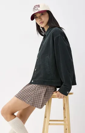 Twik Womens Boxy-fit corduroy jacket