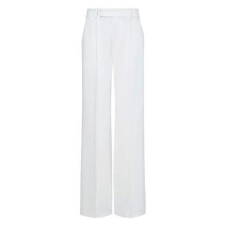 Proenza Schouler Wijde broek - Dames - Broeken - Wit - Maat: XS Leer