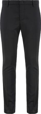 Dondup Gaubert Virgin Wool Broeken - Heren - Slim Fit Broeken - Zwart - W38 - Katoen - Broeken