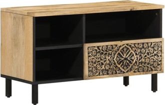vidaXL Tv Cabinet 80x33x46 cm Solid Wood Mango Vidaxl