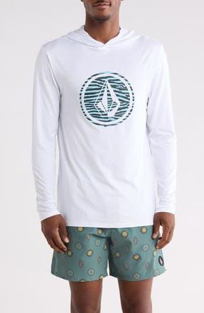 Volcom Crawdad Hooded Long Sleeve Graphic T-shirt in White at Nordstrom Rack, Size Xx-Large