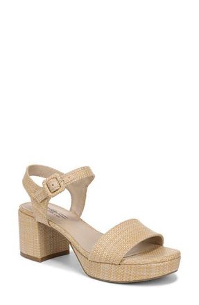 Life Stride Rhythmn Platform Sandal in Natural Tan at Nordstrom, Size 7.5