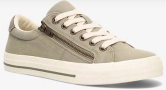 Taos Womens Z Soul Canvas Sneakers In Sage/olive Distressed